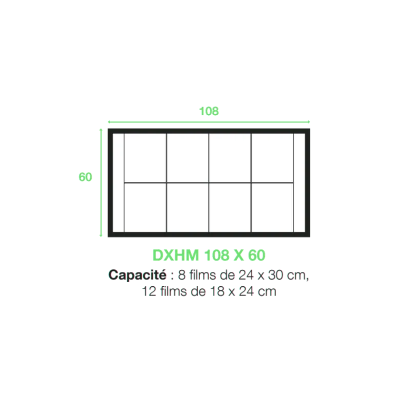 Négatoscope de mammographie à LED DXHM avec variateur (1,2,3,4,5 plages)