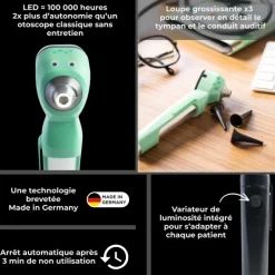 Otoscope pédiatrique Smartled Spengler LED