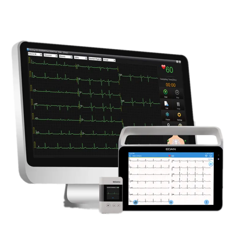 Pack Cardio 5 Edan ECG ISE Plus + holter ECG SE-2003 + logiciel de données