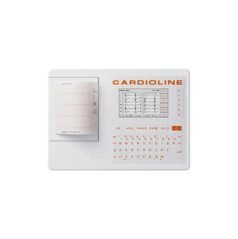 Pack ECG Cardioline 100S (6 pistes) avec interprétation + sacoche + papier + électrodes