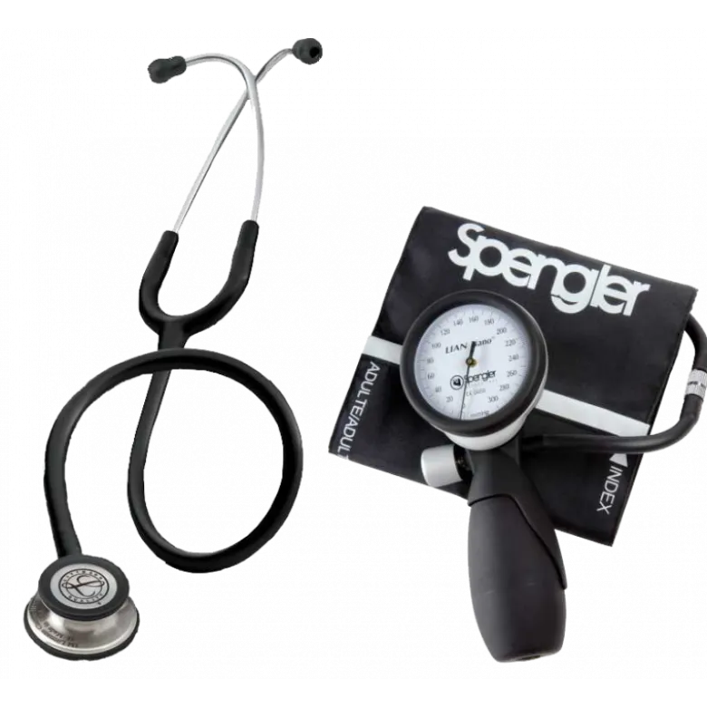 Pack tensio Lian Nano Spengler + Stétho Classic III SE Littmann noir