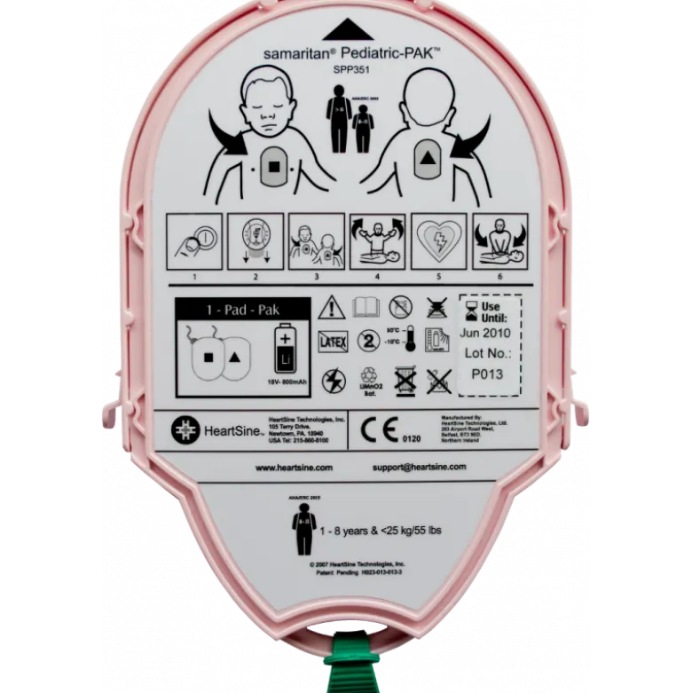 PadPak enfant pour Samaritan PAD (piles et électrodes combinées)