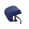 Paire de repose-jambes gynécologiques articulés pour divan ou fauteuil d'examen Mobercas