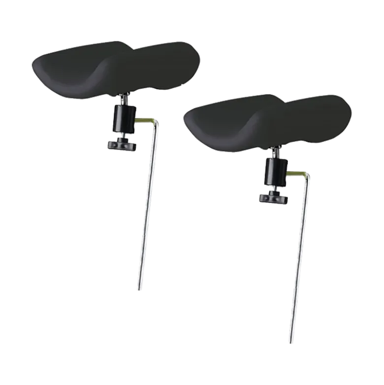 Paire de repose-jambes sur rotule pour divan ou fauteuil d'examen Carina