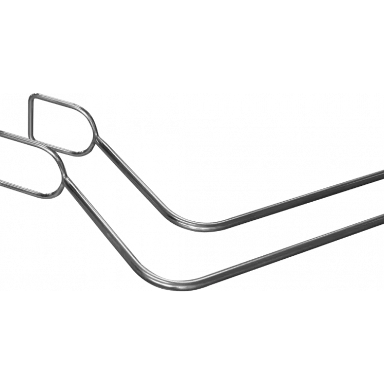 Paire d'étriers avec douilles coulissantes pour divan ou fauteuil d'examen Vog Médical - largeur 67 cm