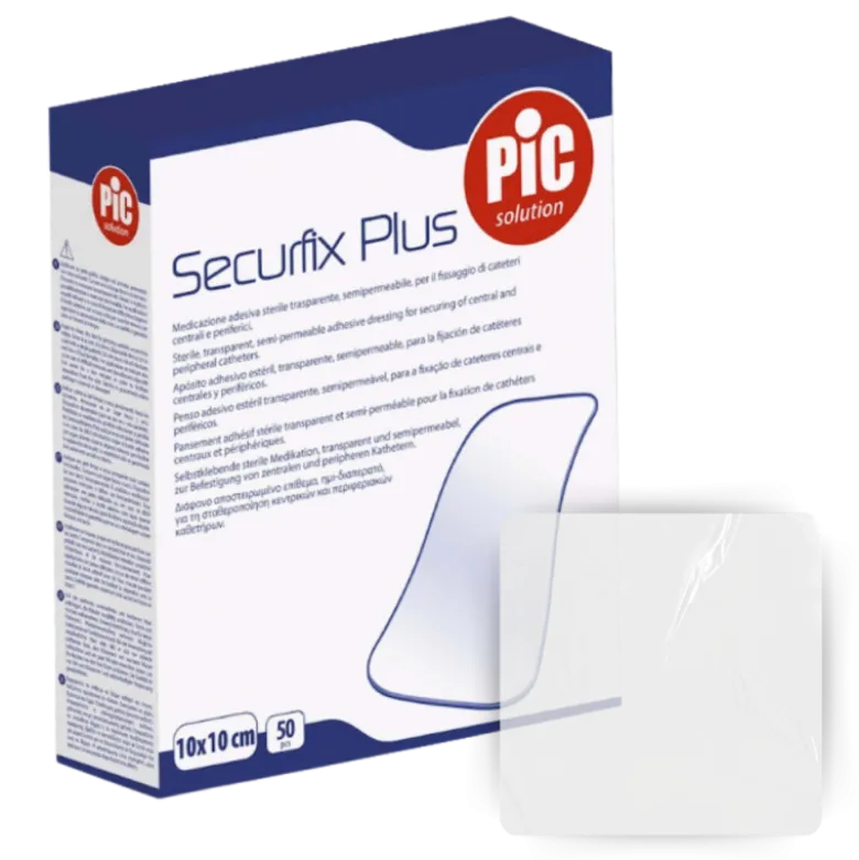 Pansement adhésif Securifix Plus pour cathéter (boite de 50)