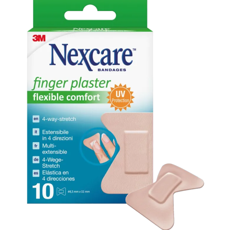 Pansement pour les doigts Nexcare Flexible Comfort (1 boite de 10)