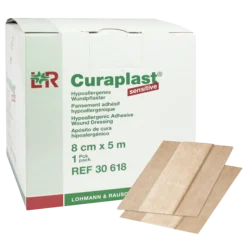 Pansements adhésifs pour injection Curaplast sensitive (1 rouleau)