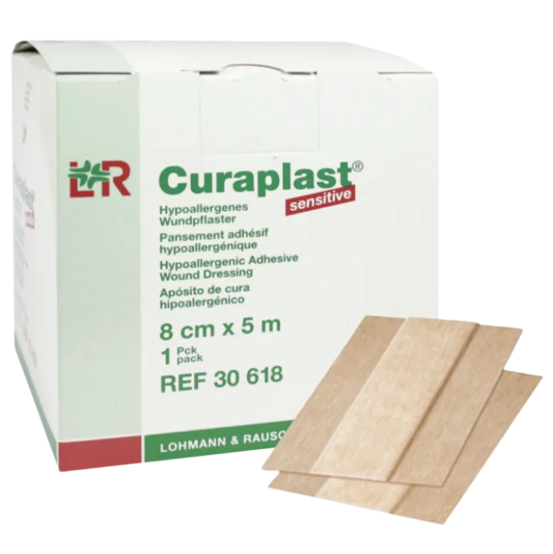Pansements adhésifs pour injection Curaplast sensitive (1 rouleau)