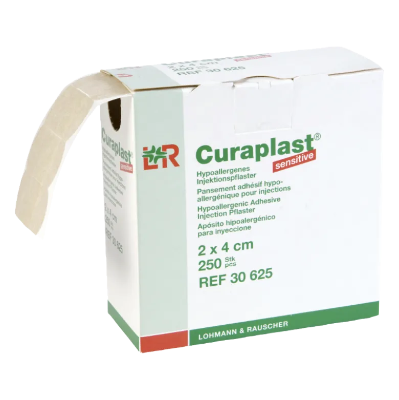 Pansements adhésifs pour injection Curaplast sensitive (1 rouleau)