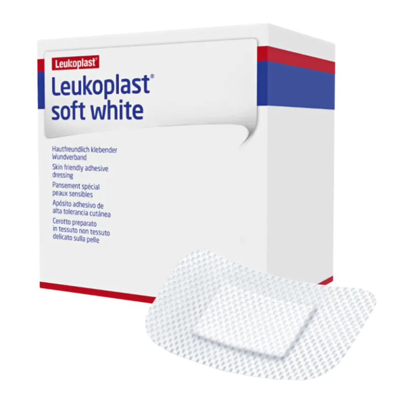 Pansements adhésifs prédécoupés Leukoplast Soft White (boite de 1000)