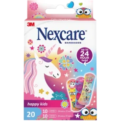 Pansements enfants Nexcare Happy Kids (boite de 20)