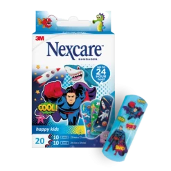 Pansements enfants Nexcare Happy Kids (boite de 20)