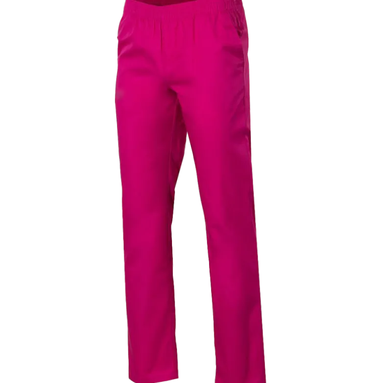 Pantalon médical mixte polyester/coton (Fuchsia)