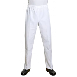 Pantalon mixte sergé blanc BERING