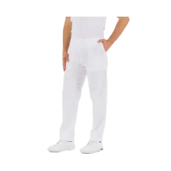 Pantalon unisexe en coton Gima (blanc)