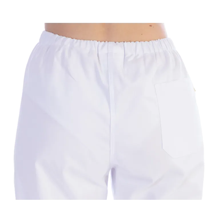Pantalon unisexe en coton/polyester Gima (blanc)