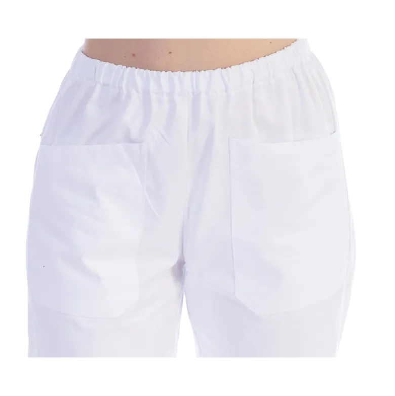Pantalon unisexe en coton/polyester Gima (blanc)