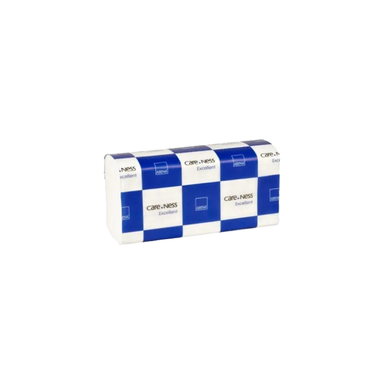 Papier essuie-mains pliage en Z Abena Care-Ness (carton de 25 liasses)