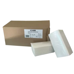 Papier essuie-mains pliage V Global Hygiène Ecolabel - 21 x 21 cm (carton de 15)
