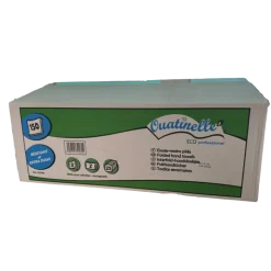 Papier essuie-mains pliage Z Global Hygiène Ecolabel - 22 x 23 cm (carton de 25)