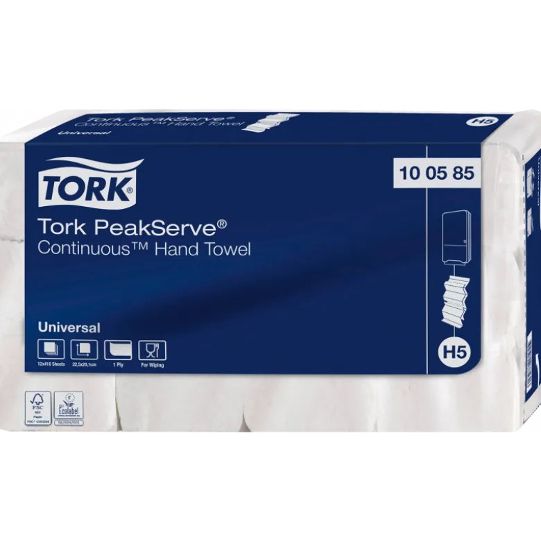 Papier essuie-mains pour distributeur Tork Peakserve (lot de 12)