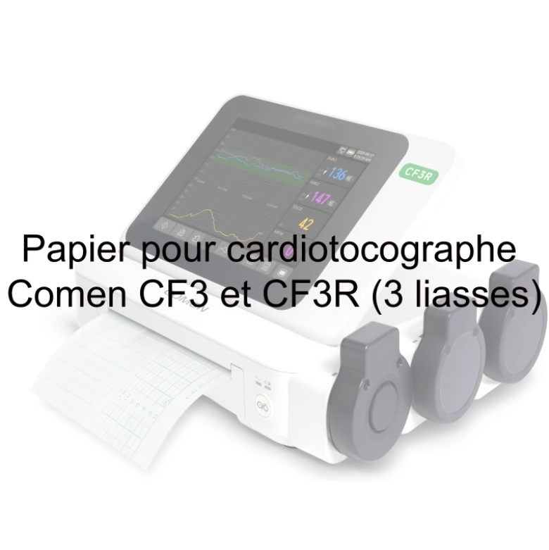 Papier pour cardiotocographe Comen CF3 et CF3R (3 liasses)