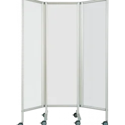 Paravent mobile rigide Butterfly Ropimex RBF - 3 battants - Blanc