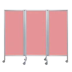 Paravent mobile rigide Butterfly Ropimex RBF - 3 battants - Coloris unis