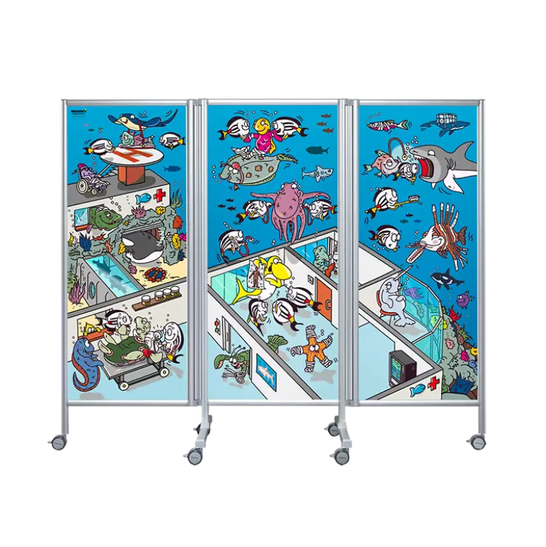 Paravent mobile rigide Butterfly Ropimex RBF - 3 battants - Designs