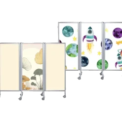 Paravent mobile rigide Butterfly Ropimex RBF - 3 battants - Designs