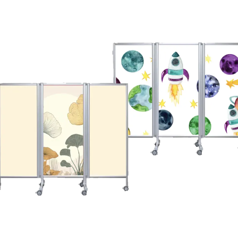 Paravent mobile rigide Butterfly Ropimex RBF - 3 battants - Designs