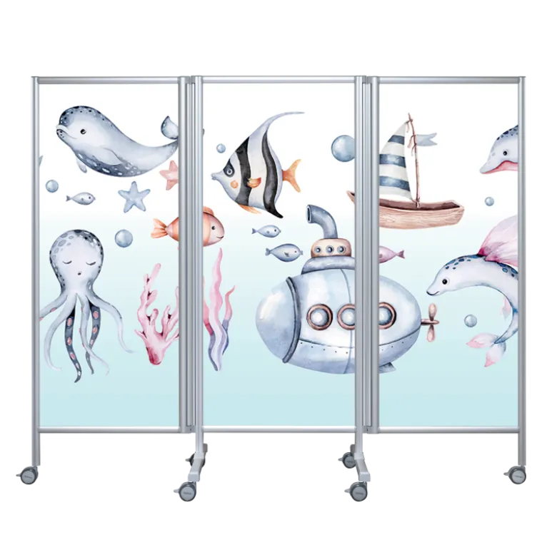 Paravent mobile rigide Butterfly Ropimex RBF - 3 battants - Designs