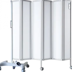 Paravent mobile rigide Ropimex RFW blanc