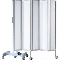 Paravent mobile rigide Ropimex RFW blanc