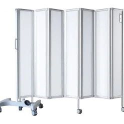 Paravent mobile rigide Ropimex RFW blanc