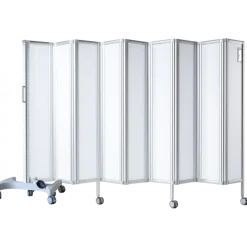 Paravent mobile rigide Ropimex RFW blanc