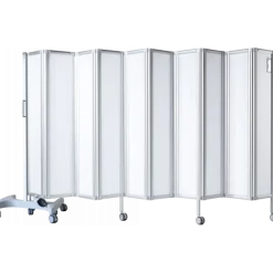 Paravent mobile rigide Ropimex RFW blanc