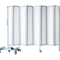 Paravent mobile rigide Ropimex RFW blanc