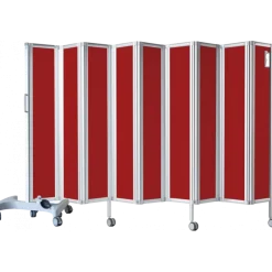 Paravent mobile rigide Ropimex RFW - Coloris unis