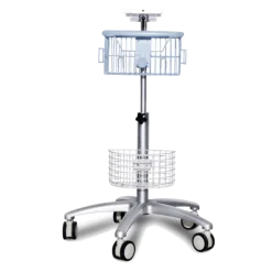 Pied à roulettes et plateau pour cardiotocographe Comen C11
