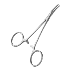 Pince Halstead courbé en inox - 13 cm (à l'unité)