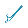 Pinces clamp de Cheron coudées stériles (boite de 20)