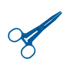 Pinces Kocher sans griffes en plastique stériles - 14 cm (boite de 10)