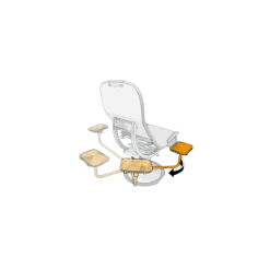 Plateau avec bras rigide pour fauteuil Promotal Dénéo