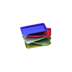 Plateau médical en aluminium anodisé - 20 x 10 cm