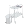 Porte bouteilles pour chariot Lancart (2 plateaux) - inox
