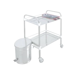 Porte bouteilles pour chariot Lancart (2 plateaux) - inox