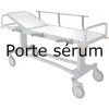 Porte sérum 2 crochets pour chariot brancard Gima 27804/27805