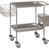 Poubelle inox Hidemar pour chariot de soins H16 et H17